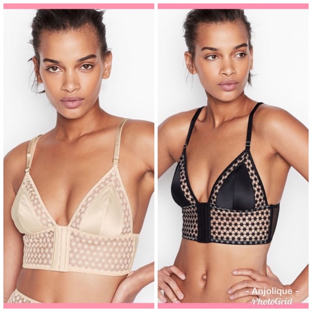 Victoria Secret 2 Starlight, satin bralette, XL